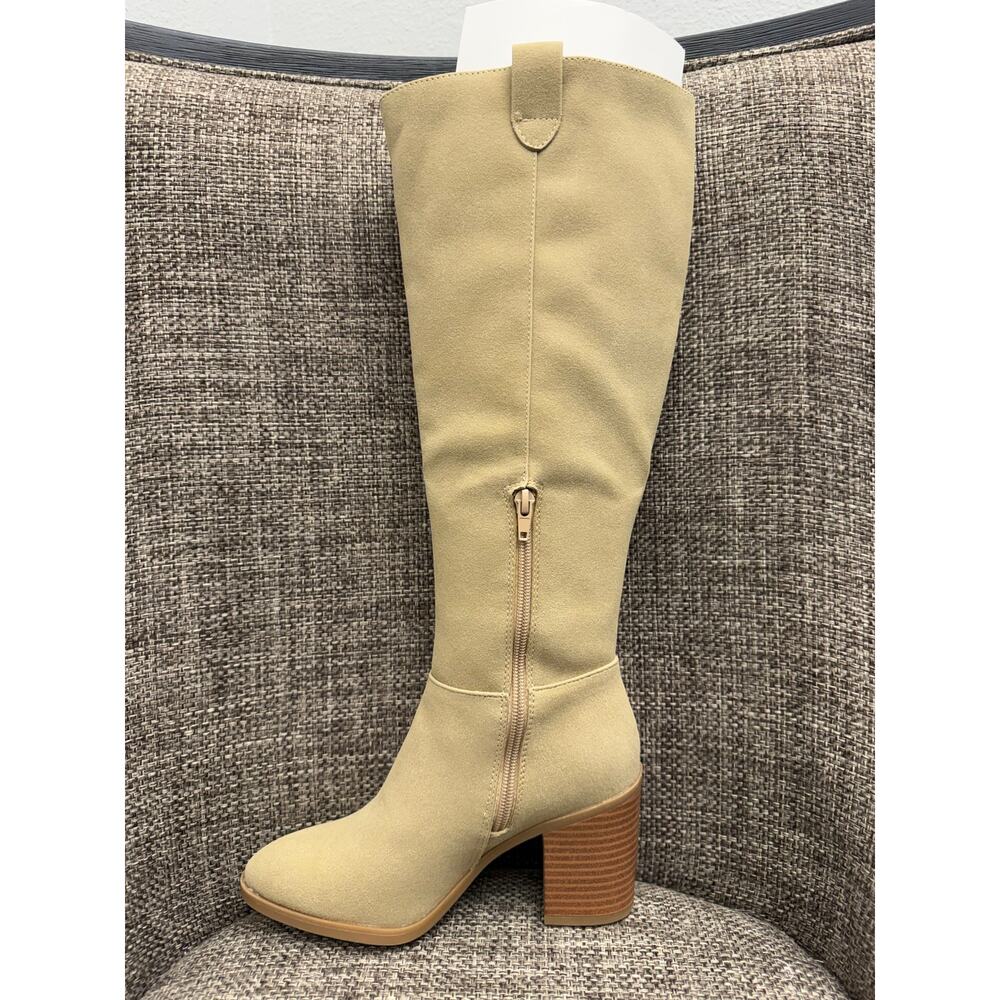 MIA Hadley Sand Knee High Boots Womens Size 6 Block Heel NIB - Picture 5 of 9